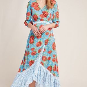 Susanne Maxi Wrap Dress by Farm Rio NWT